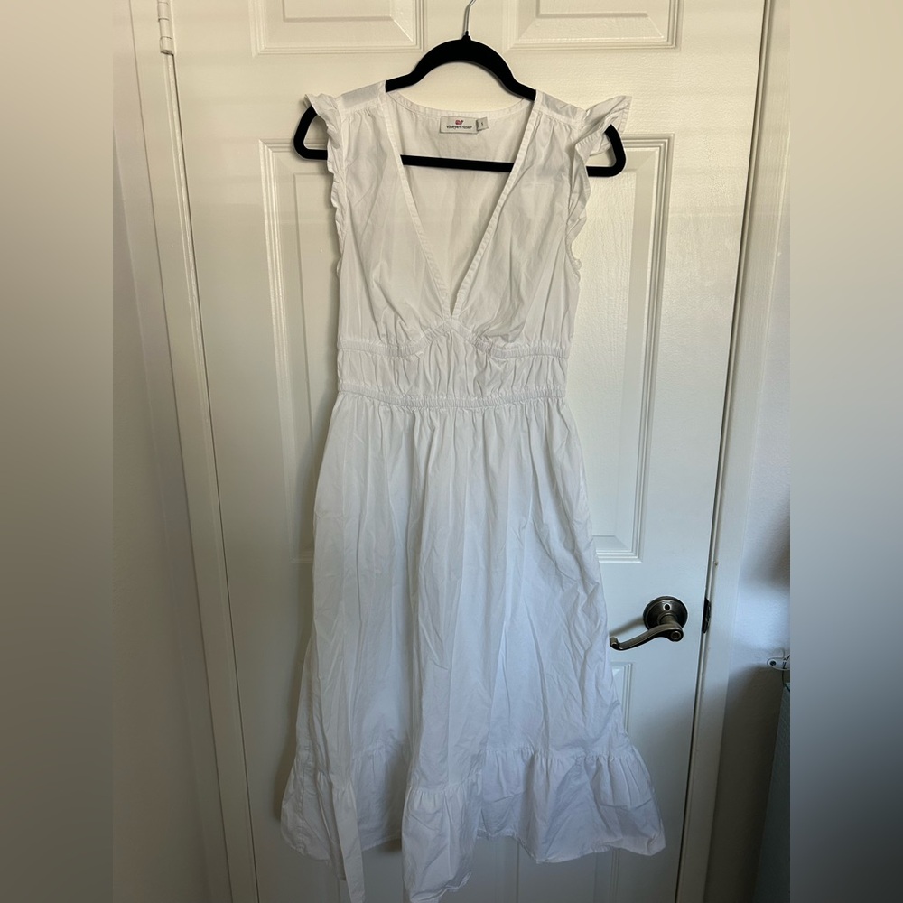 Vineyard Vines White Sleeveless Dress